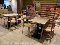 8x restauranttafel met 16x houten stoel - afbeelding 6 van  11