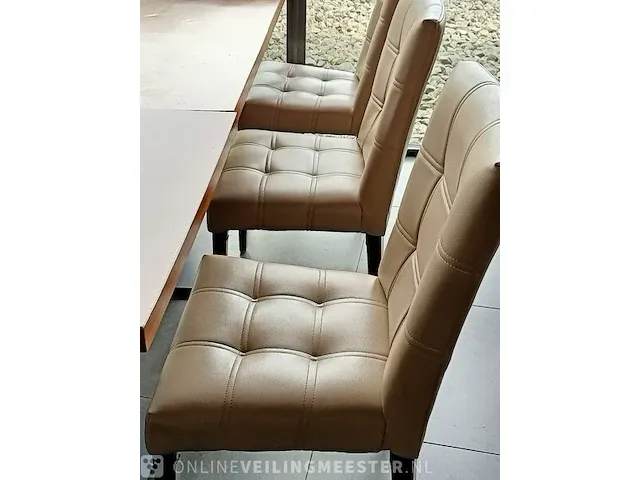 8x restauranttafel met 24x stoel - afbeelding 3 van  7