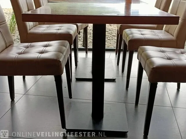 8x restauranttafel met 24x stoel - afbeelding 5 van  7