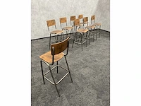8x schoolkruk / barkruk - afbeelding 2 van  8