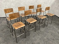 8x schoolkruk / barkruk - afbeelding 4 van  8