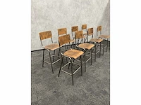 8x schoolkruk / barkruk - afbeelding 6 van  8