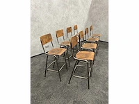 8x schoolkruk / barkruk - afbeelding 7 van  8