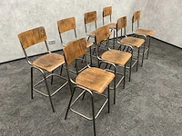 8x schoolkruk / barkruk - afbeelding 8 van  8