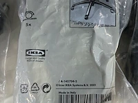 8x set bureaustoel wielen ikea, 150.933.00, zwart - afbeelding 2 van  6