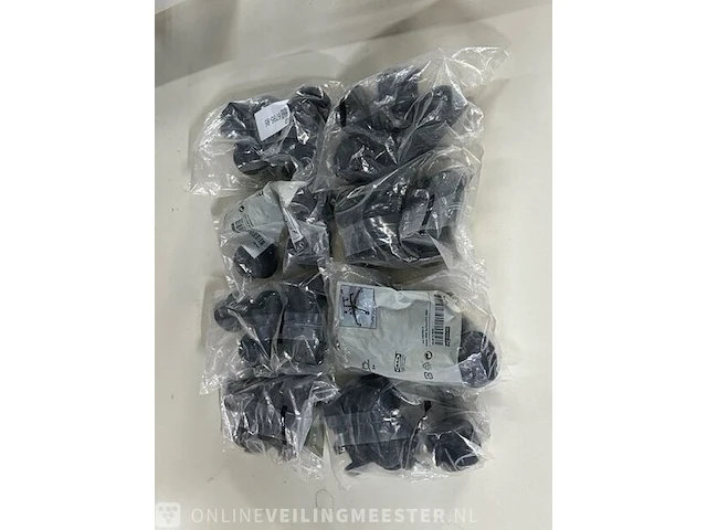 8x set bureaustoel wielen ikea, 150.933.00, zwart - afbeelding 3 van  6