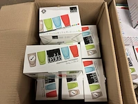 8x set van 2 dubbelwandige glazen 400 ml bedida, grijs - afbeelding 1 van  2