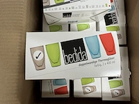 8x set van 2 dubbelwandige glazen 400 ml bedida, grijs - afbeelding 2 van  2