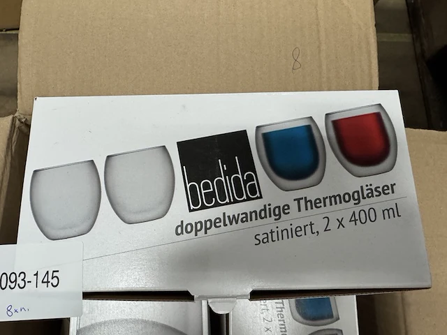 8x set van 2 dubbelwandige glazen 400 ml bedida - afbeelding 2 van  4