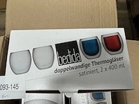 8x set van 2 dubbelwandige glazen 400 ml bedida - afbeelding 2 van  4