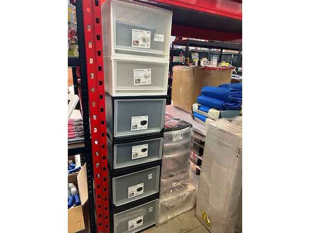 8x stapelbare opbergbox design drawer - afbeelding 1 van  6