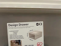 8x stapelbare opbergbox design drawer - afbeelding 6 van  6