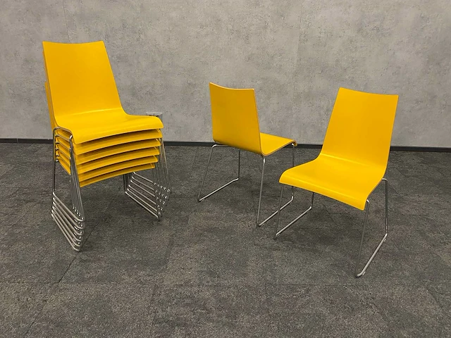 8x van der sluis - nestelbare kantinestoel - afbeelding 8 van  9