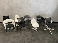8x vitra/ gaber/ dynamobel - conferentiestoel - zwart/wit - afbeelding 1 van  19