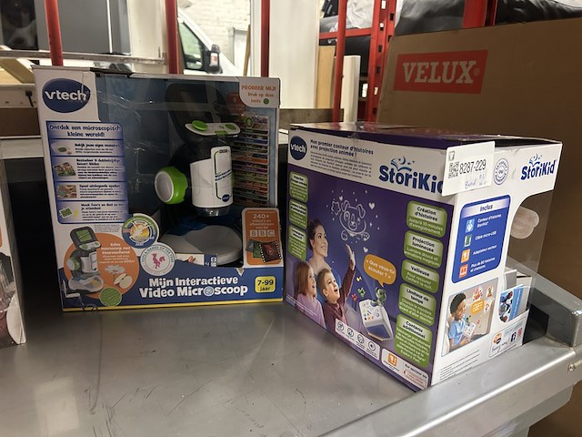 8x vtech speelgoed w.o. storikid, music'kid, interactieve video microscoop - afbeelding 4 van  8