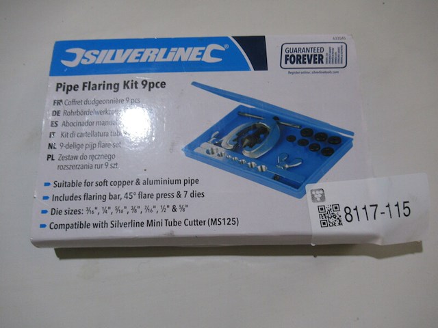 9-delig pijp flare set silverline, kit 9 psc - afbeelding 1 van  2