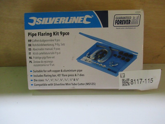 9-delig pijp flare set silverline, kit 9 psc - afbeelding 2 van  2