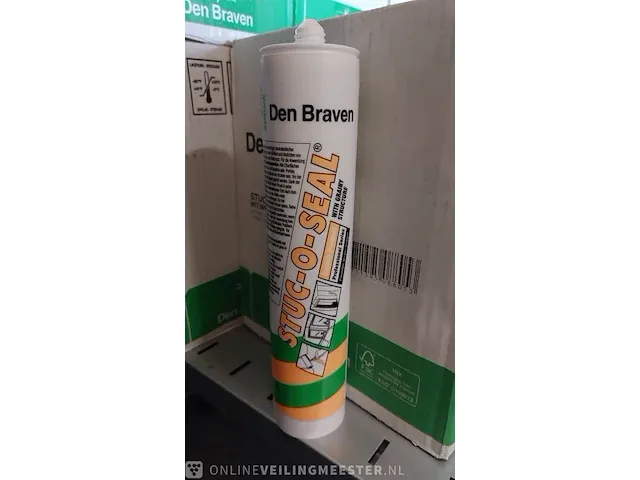 9 doos a 12 stuks stuc-o-seal kit den braven, wit - afbeelding 2 van  2
