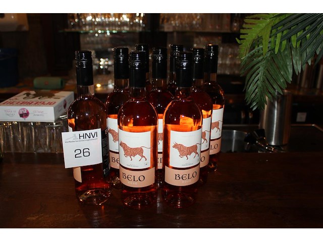 9 flessen rosé belo 2024. - afbeelding 1 van  2