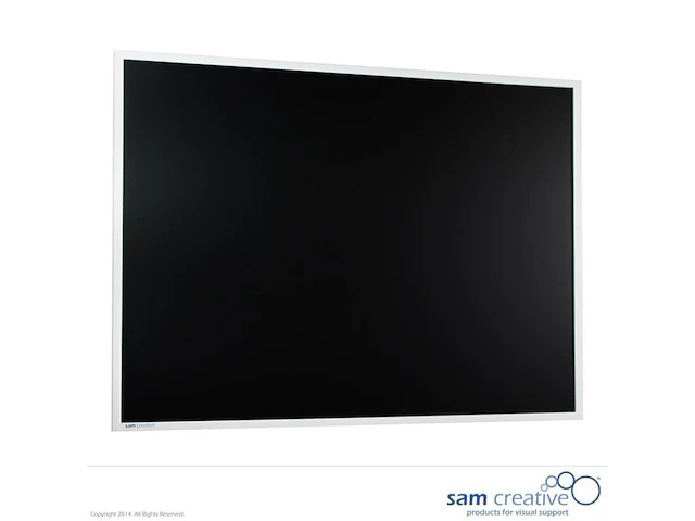 9 krijtbord magnetisch witte lijst 60x120 cm sam creative, possh060120 - afbeelding 1 van  4