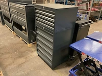 9 lades gereedschapskast - afbeelding 2 van  4