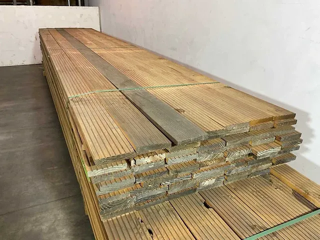 9 m² douglas semi-ribbel - vlonderplank 495x14x2,5 cm - afbeelding 3 van  6