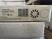 9 whiteboard glas solid clear white 30x45 cm sam creative, gswbm030045 - afbeelding 4 van  4