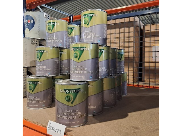 9 x 1 liter grondverf pu/ac, boonstoppel, wit - afbeelding 1 van  2