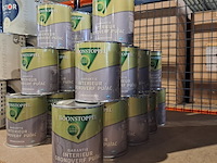 9 x 1 liter grondverf pu/ac, boonstoppel, wit - afbeelding 1 van  2