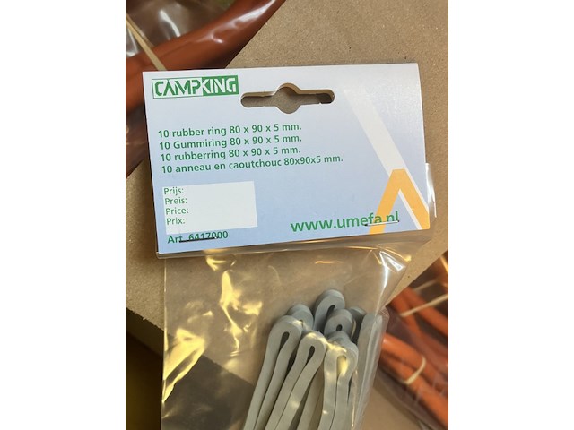 9 x zak met elk 10 rubberen ringen campking 80 x 90 x 5 mm - afbeelding 5 van  5