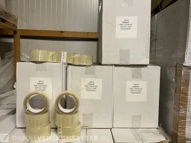 90 dozen a 36 rollen plakband lowe noise transparant - afbeelding 2 van  5