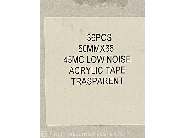 90 dozen a 36 rollen plakband lowe noise transparant - afbeelding 4 van  5