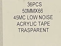 90 dozen a 36 rollen plakband lowe noise transparant - afbeelding 4 van  5