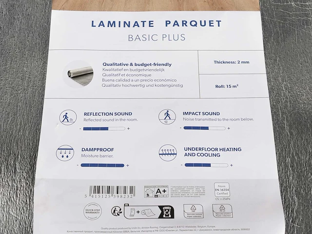 90 meter silver sound eliminator ondervloer - afbeelding 3 van  3
