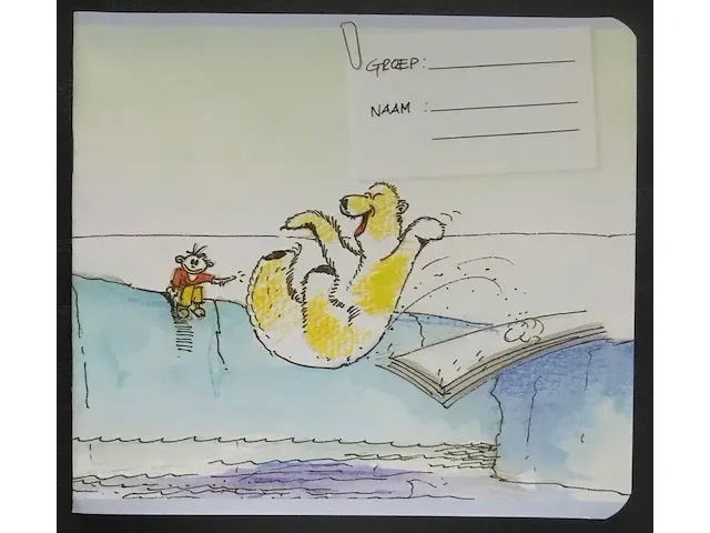92112-set van 100 schriften 14,3 x 16 cm lijnen 4,5-3-4,5 + vlijn verschillende dessins - afbeelding 8 van  9