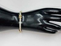 925 sterling zilver/goudkleurige armband - afbeelding 1 van  7