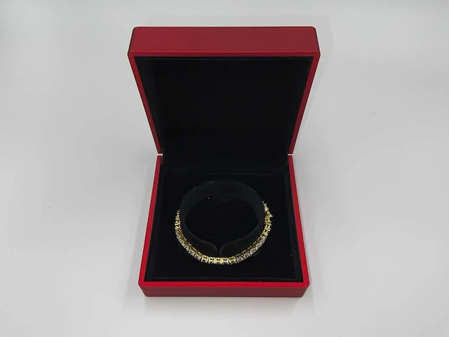 925 sterling zilver/goudkleurige armband - afbeelding 4 van  7