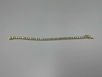 925 sterling zilver/goudkleurige armband - afbeelding 7 van  7