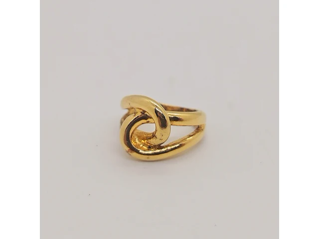 925 zilveren ring met goldplating - anna valerie adolf - afbeelding 1 van  4