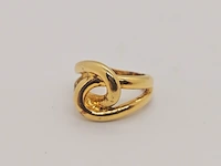 925 zilveren ring met goldplating - anna valerie adolf - afbeelding 1 van  4