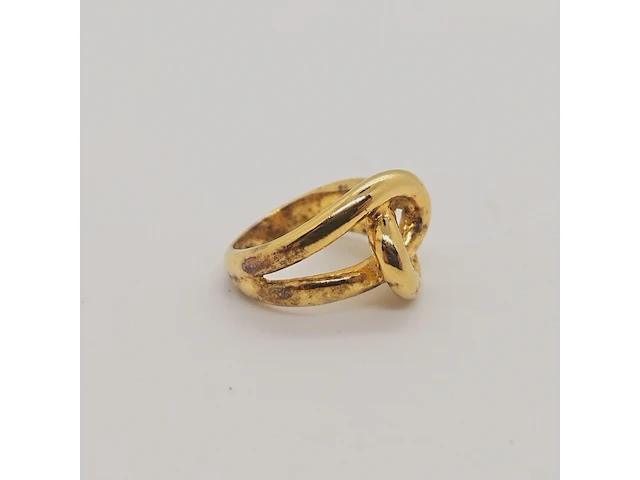 925 zilveren ring met goldplating - anna valerie adolf - afbeelding 2 van  4