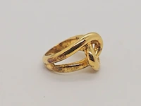 925 zilveren ring met goldplating - anna valerie adolf - afbeelding 2 van  4