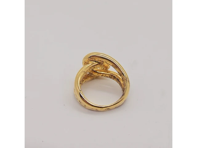 925 zilveren ring met goldplating - anna valerie adolf - afbeelding 3 van  4