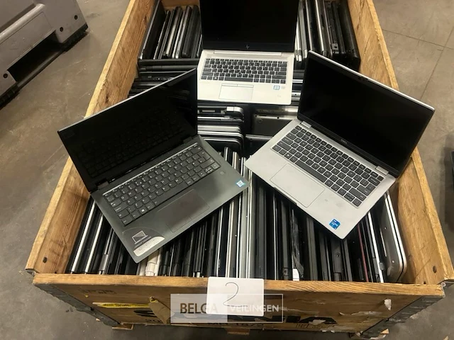 ± 95 laptops mix, niet getest op werking, kan incompleet zijn of scherm beschadigd - afbeelding 2 van  2
