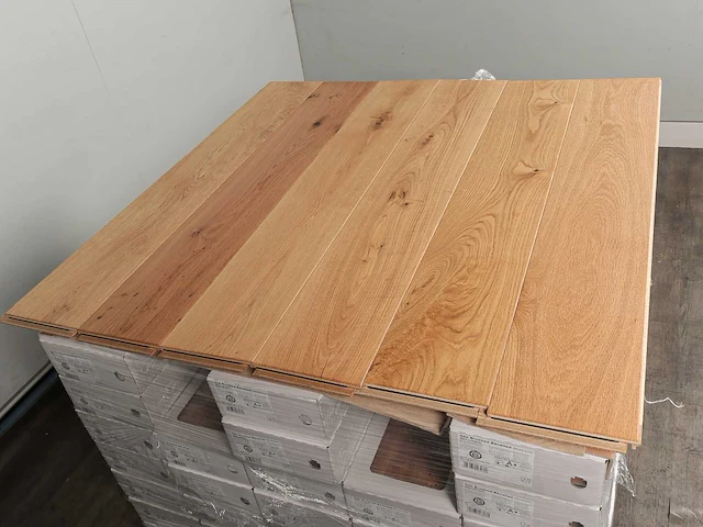95 m2 parket eiken multiplank - 1092 x 180 x 14 mm - afbeelding 3 van  4