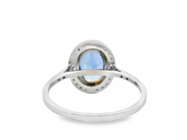 950 platina ring met 2,20 crt natuurlijke diamant. - afbeelding 13 van  13