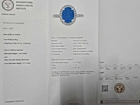 950 platina ring met 2,20 crt natuurlijke diamant. - afbeelding 2 van  13
