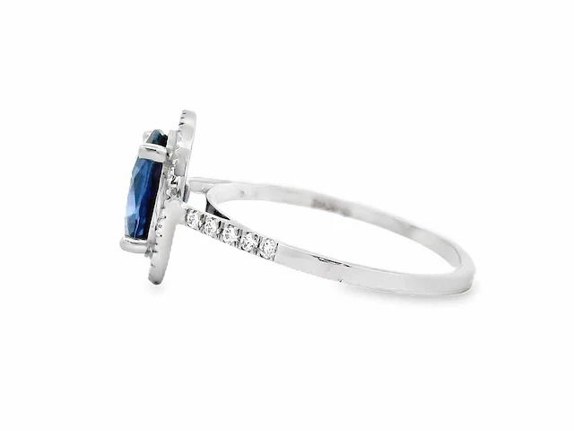 950 platina ring met 2,20 crt natuurlijke diamant. - afbeelding 4 van  13