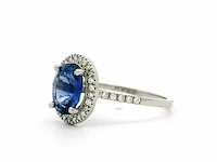 950 platina ring met 2,20 crt natuurlijke diamant. - afbeelding 6 van  13