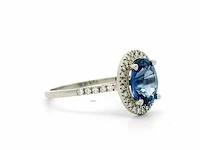 950 platina ring met 2,20 crt natuurlijke diamant. - afbeelding 9 van  13